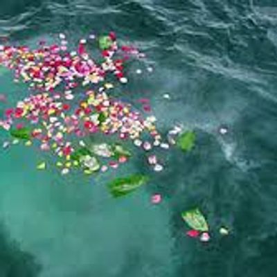 A sending of a loved one's ashes at sea in New Smyrna Beach