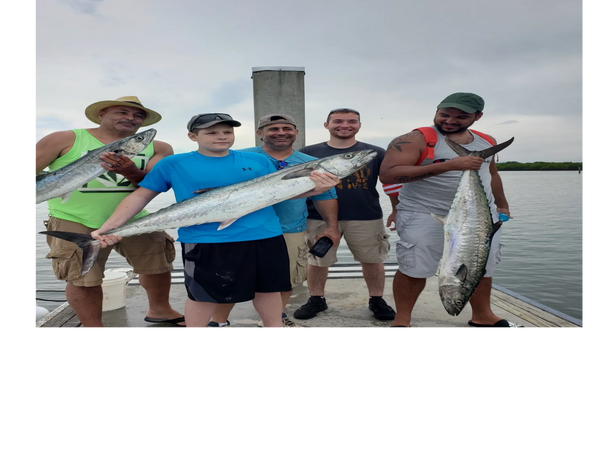 Kingfish put up a huge fight — caught by clients on a deep sea fishing trip here in New Smyrna Beach
