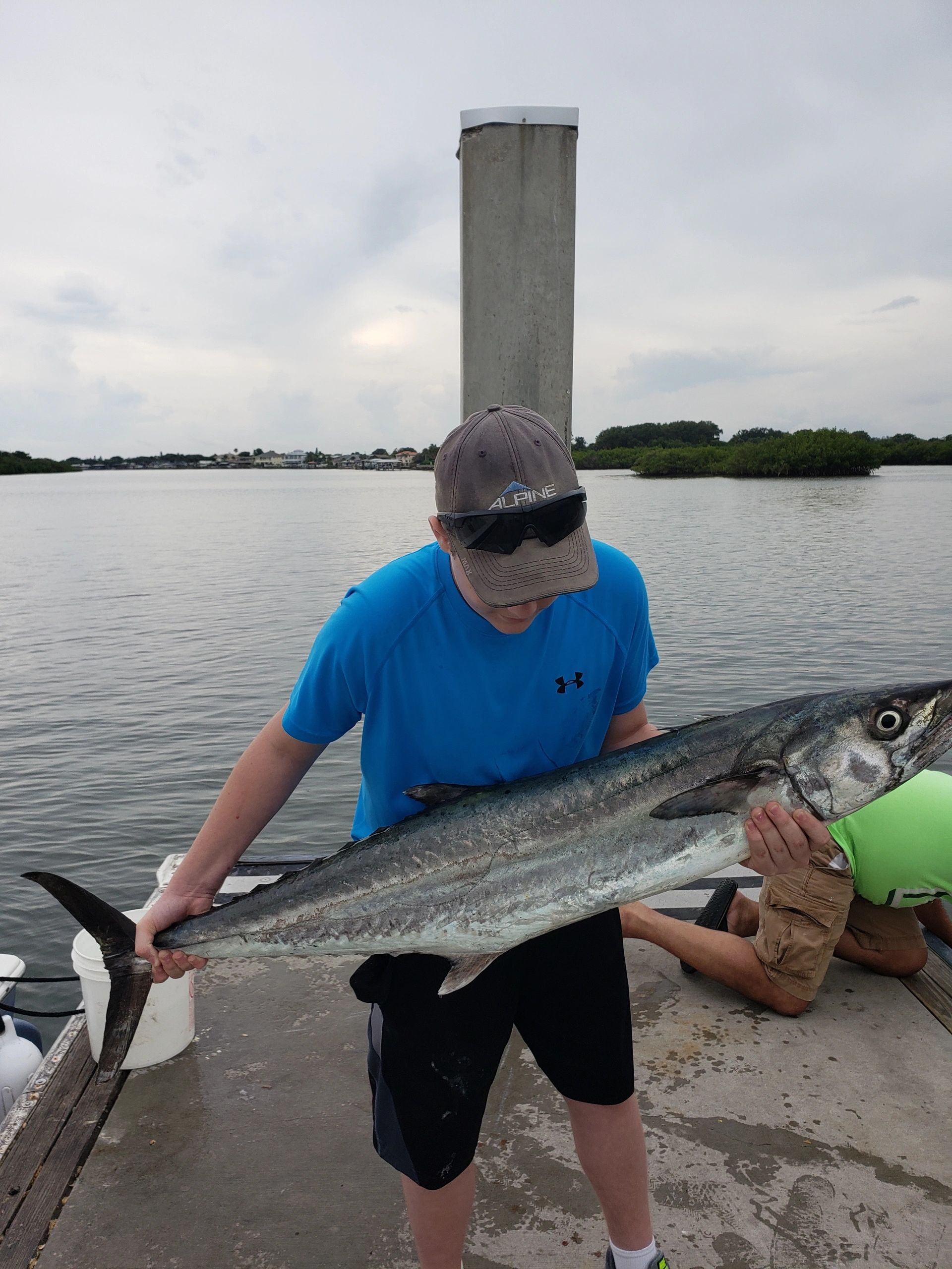 Big kingfish caught by one of my young clients while deep sea fishing