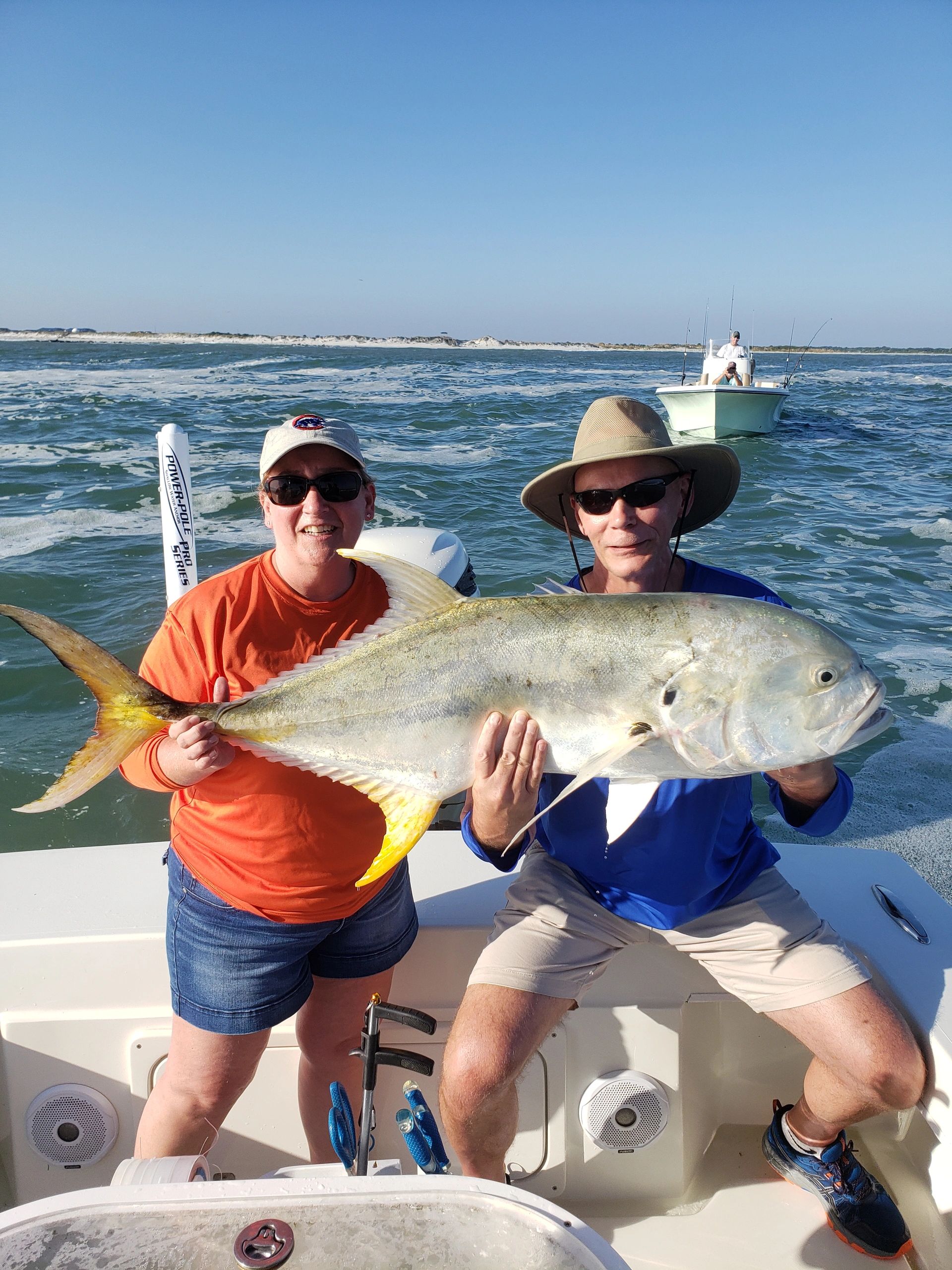Jack crevalle caught while shark fishing in New Smyrna Beach, Florida